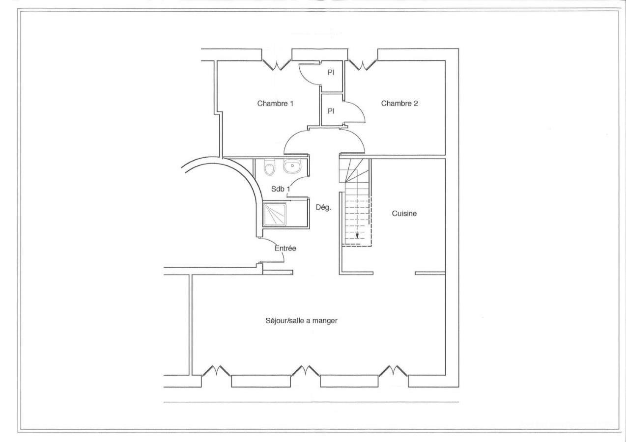 Duplex 120m² Central - Parking Montpellier Buitenkant foto